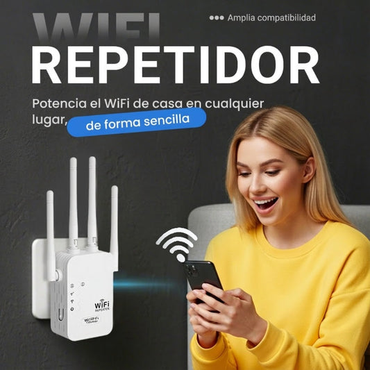 🔥 Amplificador WiFi 2026, 1200Mbps Banda Dual (5GHz/2.4GHz)