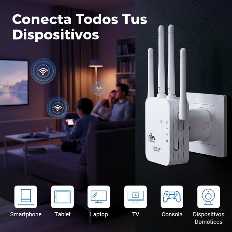 🔥 Amplificador WiFi 2026, 1200Mbps Banda Dual (5GHz/2.4GHz)
