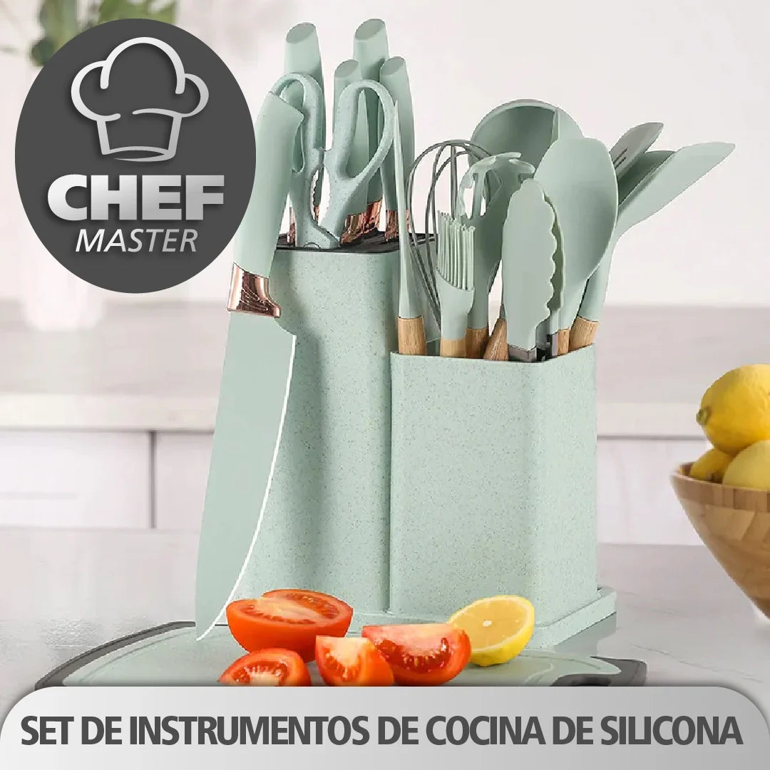ChefMaster™ - Set de Instrumentos de Cocina de Silicona