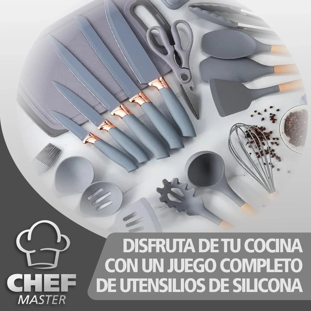 ChefMaster™ - Set de Instrumentos de Cocina de Silicona