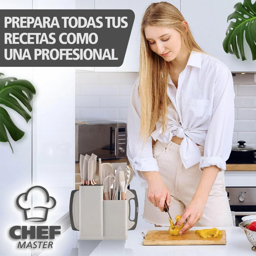 ChefMaster™ - Set de Instrumentos de Cocina de Silicona