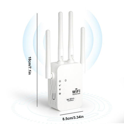 🔥 Amplificador WiFi 2026, 1200Mbps Banda Dual (5GHz/2.4GHz)